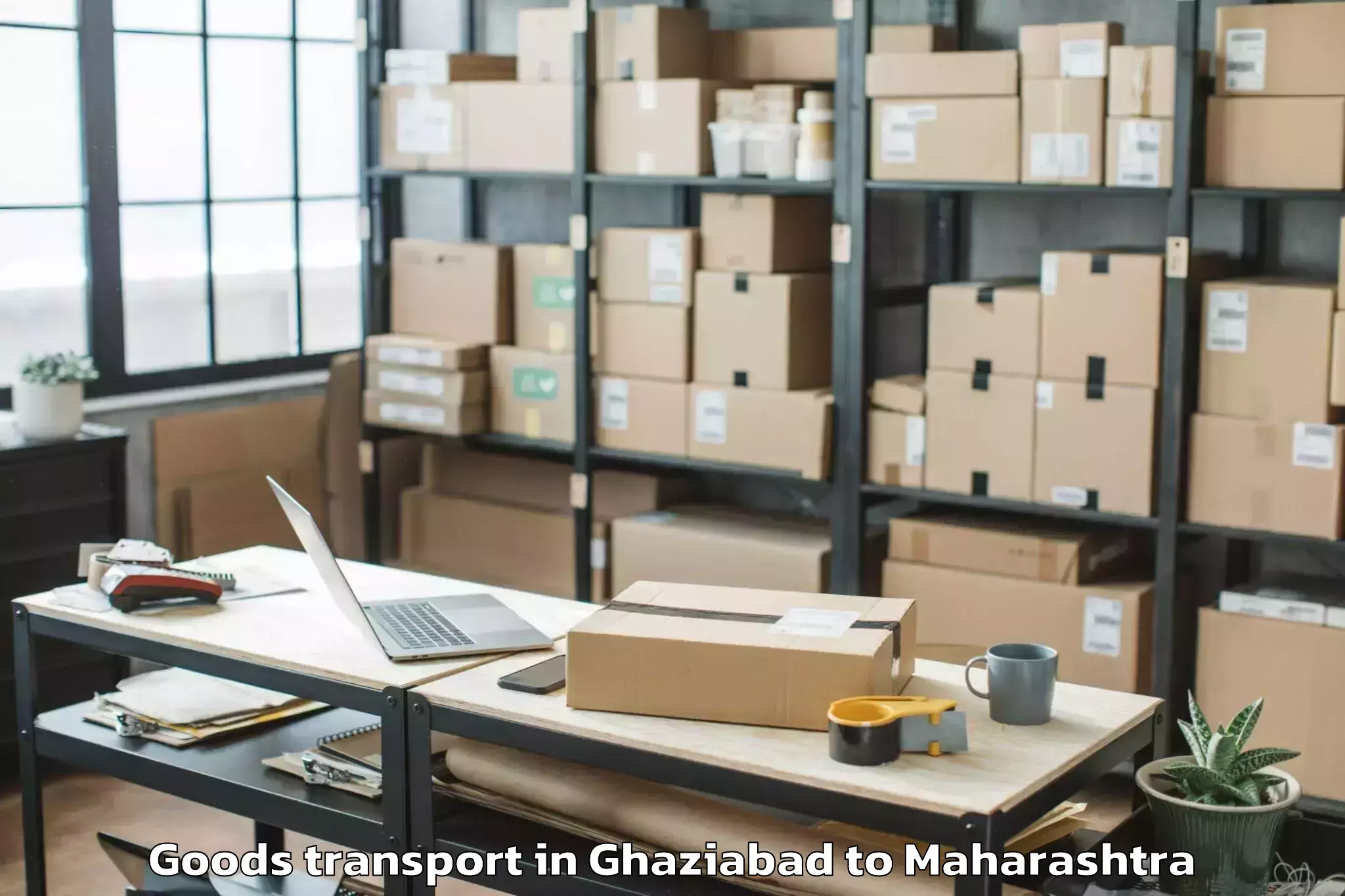 Affordable Ghaziabad to Nevasa Goods Transport